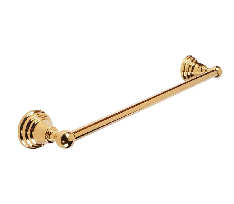 Toallero de barra para baño de diseño moderno acabado en color oro Clasic TRES