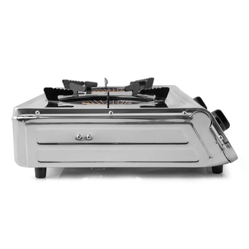 Orbegozo FO 2710 Hornillo Gas 2 Fuegos Triple Corona Inox 7,7 kW