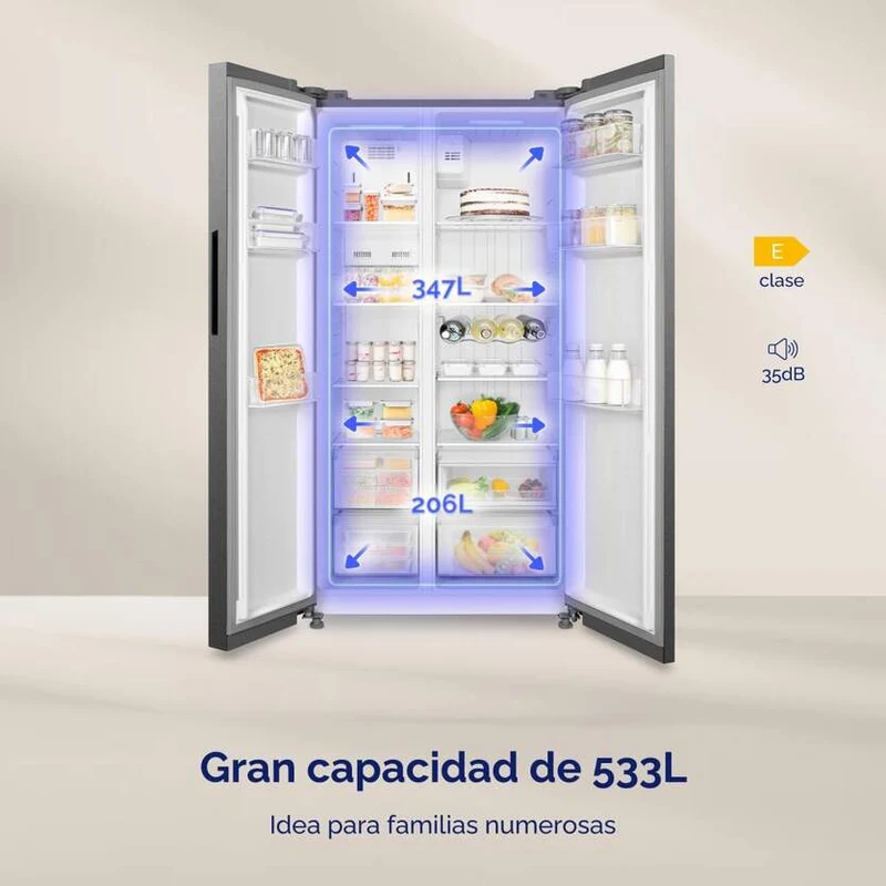 Artica AFEA17689F553I – Frigorífico 553L No Frost Inox