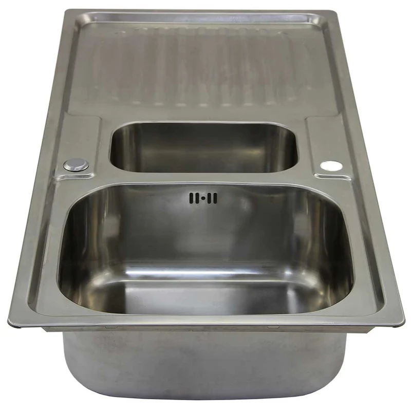 Fregadero de Cocina en Acero Inoxidable 105cm x 50cm con Grifo Victoria