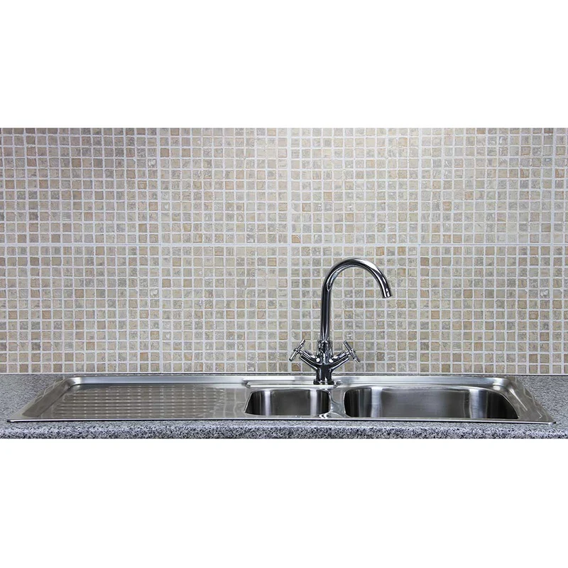 Fregadero de Cocina en Acero Inoxidable 105cm x 50cm con Grifo Victoria