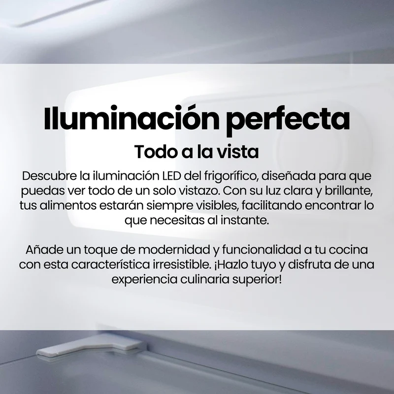 Infiniton FGC-852C85WDK – Frigorífico Combi 314L No Frost Inverter Fondo Reducido 59cm Blanco