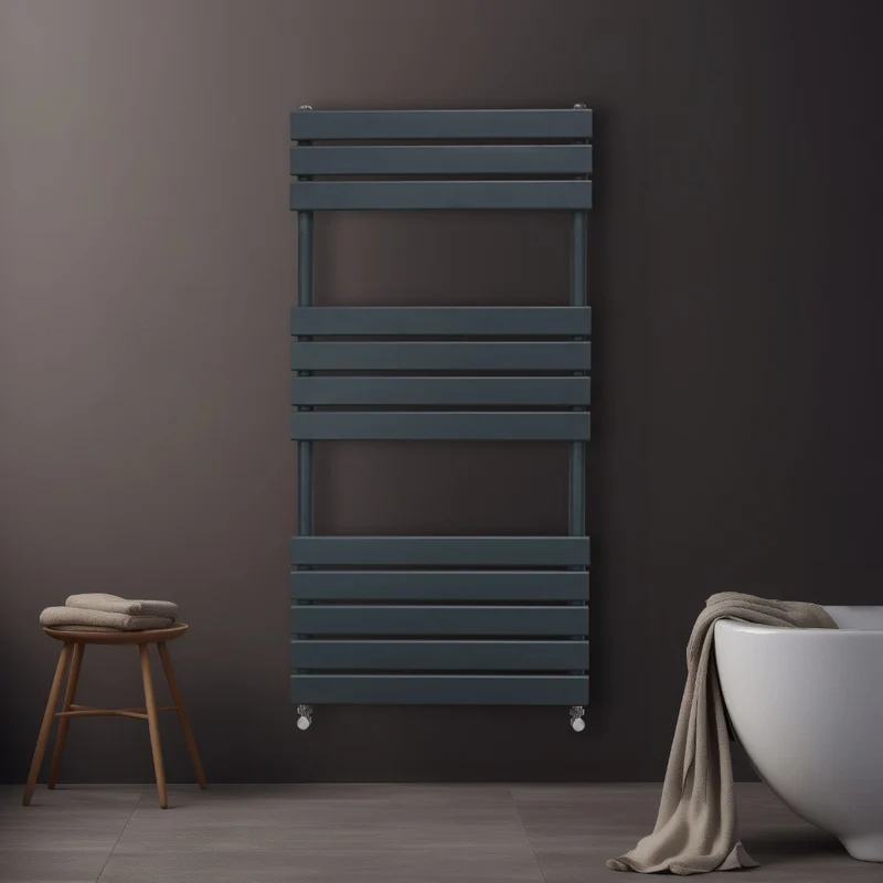 Radiadores Toalleros de panel plano – 1200mm x 600mm – Gris Antracita