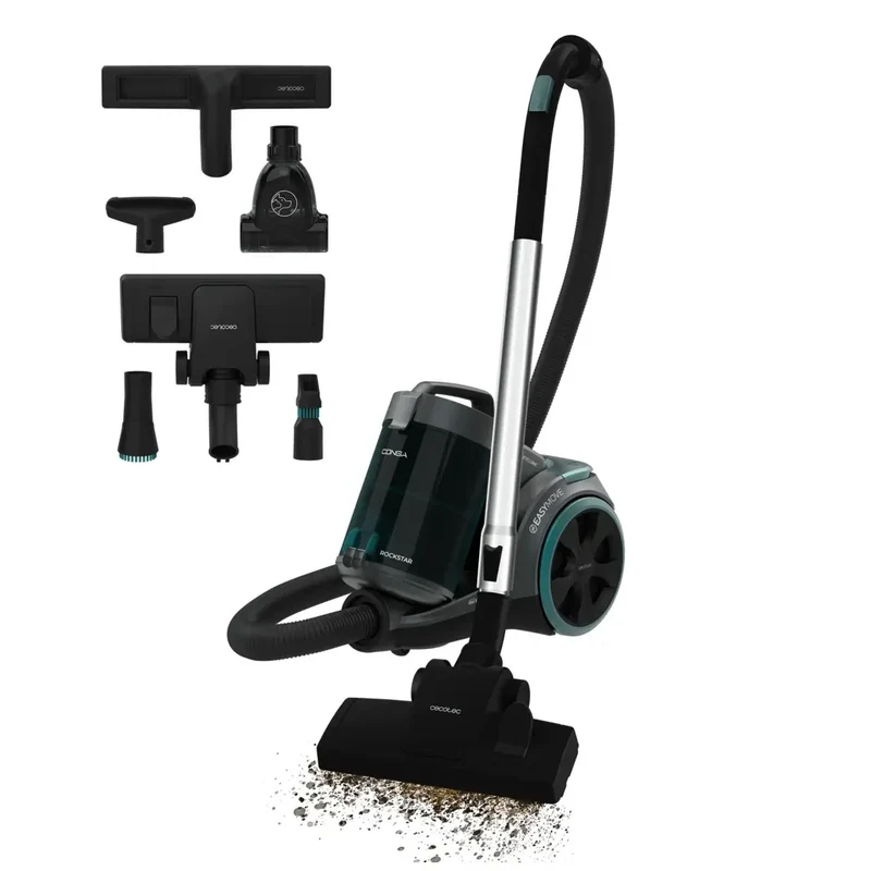 Aspirador Multiciclónico 900W con Filtro HEPA y Accesorios para Mascotas de Cecotec
