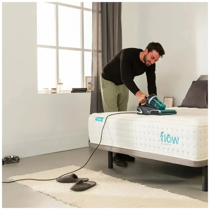 Aspirador de Colchones 700W con Luz UV-C y Succión Potente para Eliminar Alérgenos de Cecotec