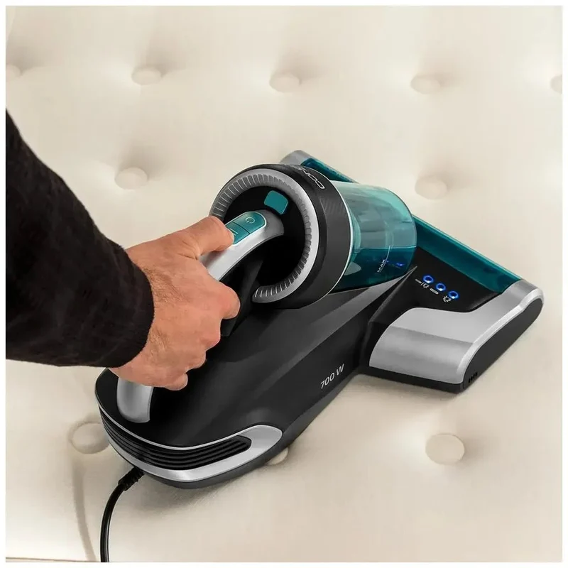 Aspirador de Colchones 700W con Luz UV-C y Succión Potente para Eliminar Alérgenos de Cecotec