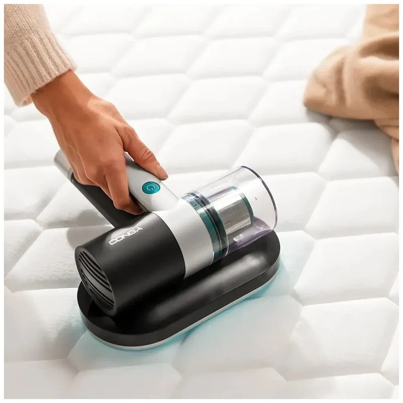 Aspirador Inalámbrico con Luz UV-C para Colchones y Tapicerías, 100W Potencia de Cecotec