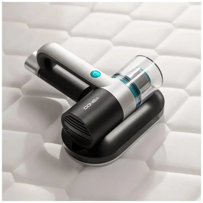 Aspirador Inalámbrico con Luz UV-C para Colchones y Tapicerías, 100W Potencia de Cecotec