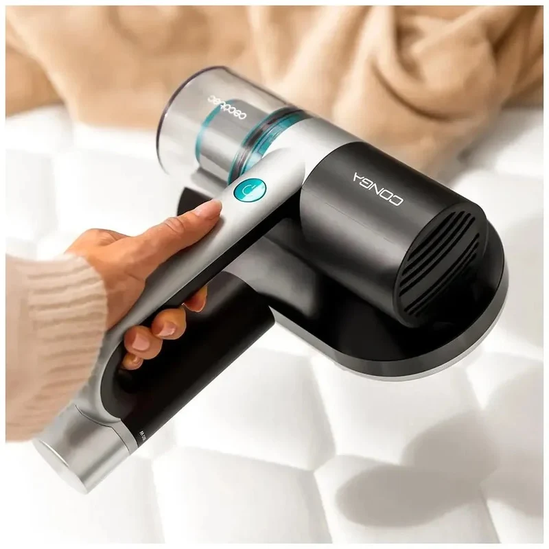 Aspirador Inalámbrico con Luz UV-C para Colchones y Tapicerías, 100W Potencia de Cecotec