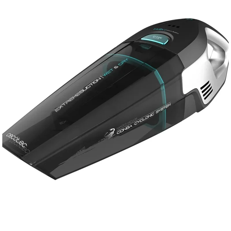 Aspirador de Mano Potente 14,8 V para Sólidos y Líquidos con Tecnología Ciclónica de Cecotec
