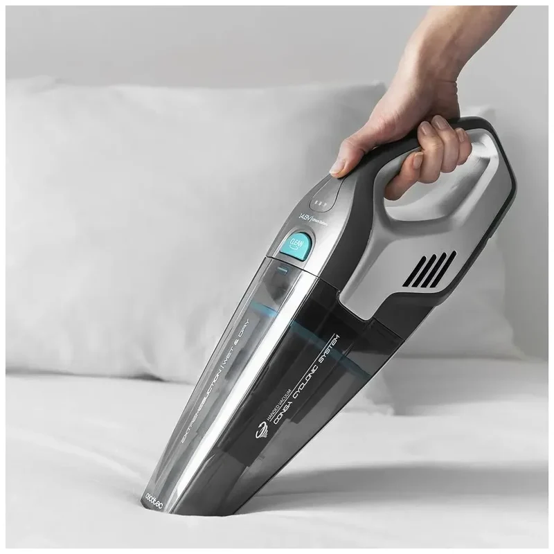 Aspirador de Mano Potente 14,8 V para Sólidos y Líquidos con Tecnología Ciclónica de Cecotec