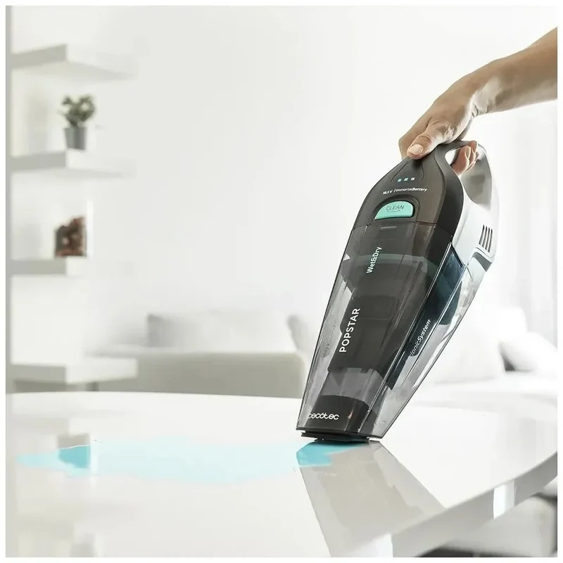 Aspirador de mano potente 18 5V para sólidos y líquidos con tecnología ciclónica Cecotec