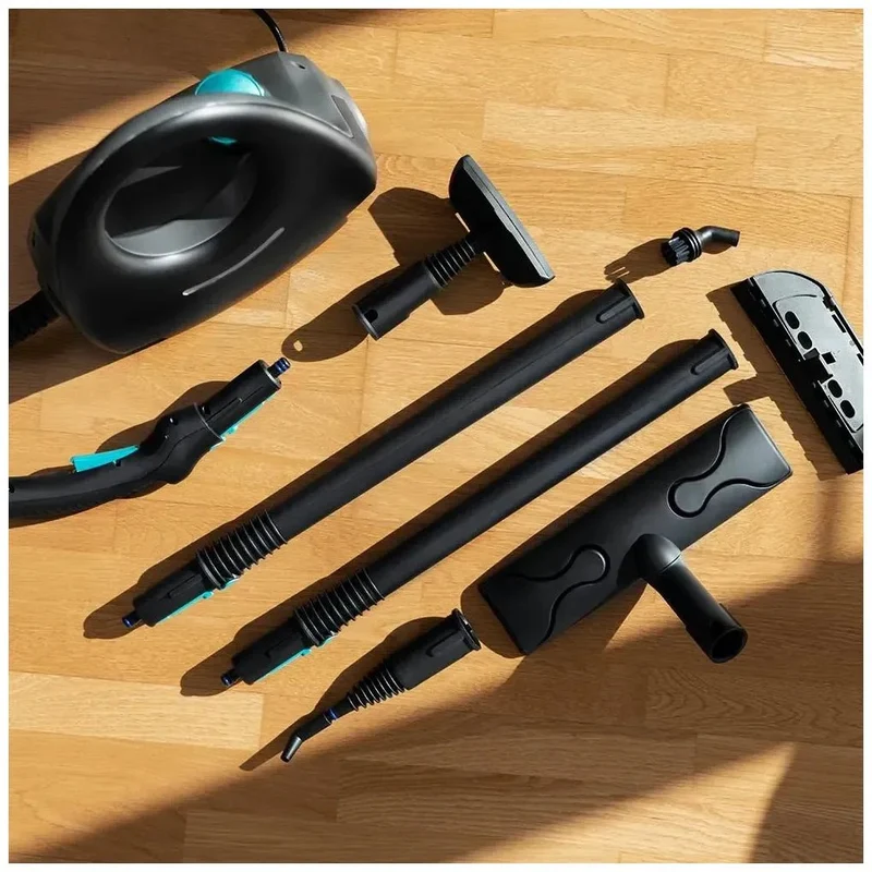 Vaporeta de Trineo 2000W: Limpieza Eficiente con 12 Accesorios y 4 Bares de Presión de Cecotec