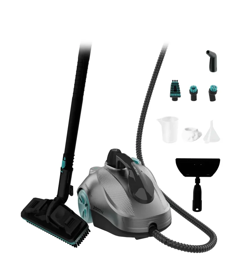 Vaporeta HydroSteam 2000: Limpieza Profunda y Eficaz con 2000W y 16 Accesorios de Cecotec