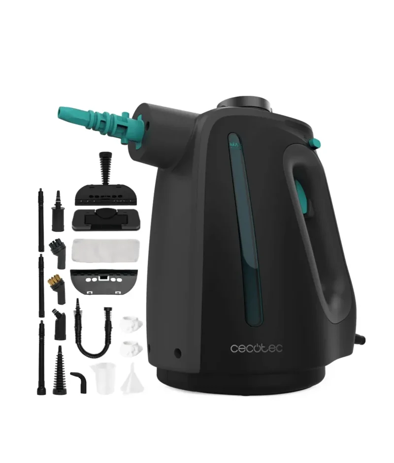 Vaporeta de Mano Hydrosteam 1300: Limpieza Rápida y Eficaz con 16 Accesorios de Cecotec