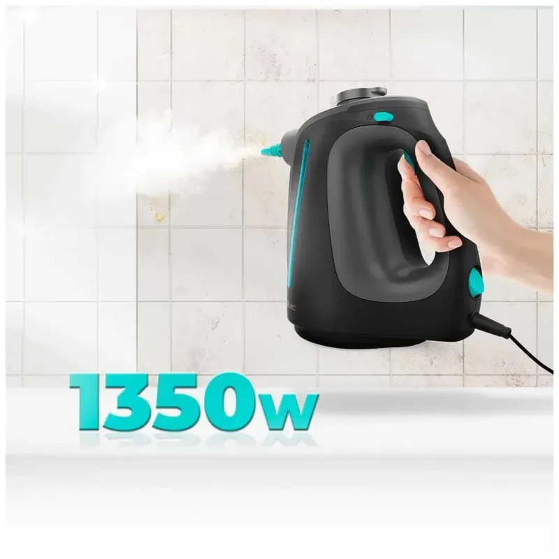 Vaporeta de Mano Hydrosteam 1300: Limpieza Rápida y Eficaz con 16 Accesorios de Cecotec