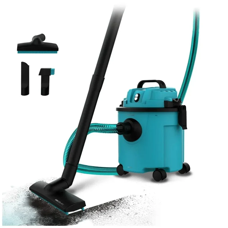 Aspirador Compacto 16L 1200W: Limpieza Eficaz de Sólidos y Líquidos para Hogar y Jardín de Cecotec