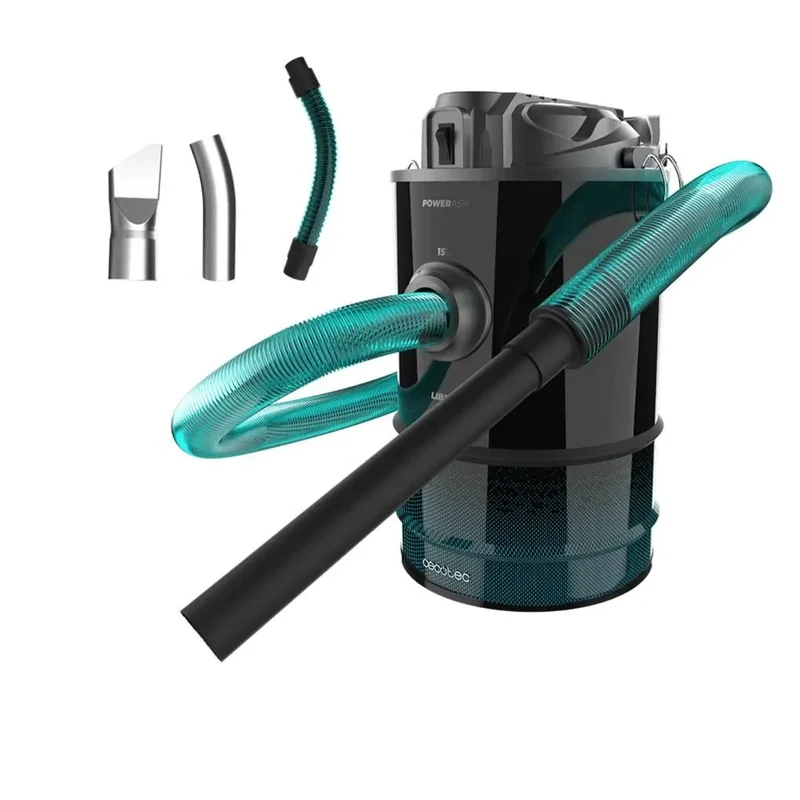 Aspirador de Cenizas Potente y Duradero con 15L y 120W para Limpieza Extrema de Cecotec