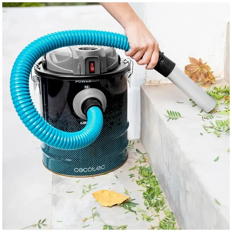 Aspirador de Cenizas Potente y Duradero con 15L y 120W para Limpieza Extrema de Cecotec