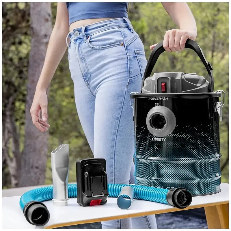 Aspirador de Cenizas Potente y Duradero con 15L y 120W para Limpieza Extrema de Cecotec