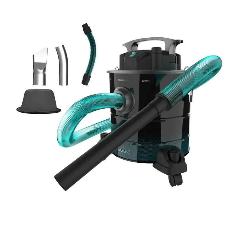 Aspirador de Cenizas 1200W: Limpieza Profunda y Transporte Fácil de Cecotec