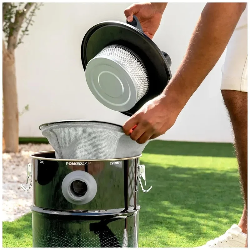 Aspirador de Cenizas 1200W: Limpieza Profunda y Transporte Fácil de Cecotec
