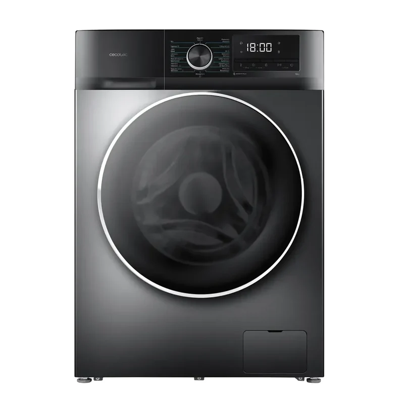 Lavadora 10kg Inverter Steel A: Eficiencia, Vapor y 16 Programas para el Hogar de Cecotec