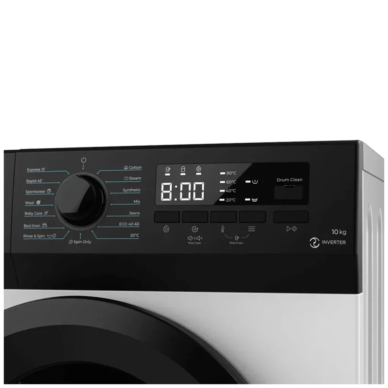 Lavadora Inverter 10kg, 1400rpm, 15 Programas, Eficiencia Energética Clase A de Cecotec