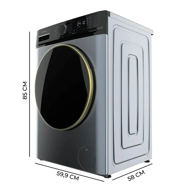 Lavadora Frontal 10Kg Ice Blue: Eficiencia Clase A, Motor Inverter y Steam Max de Cecotec