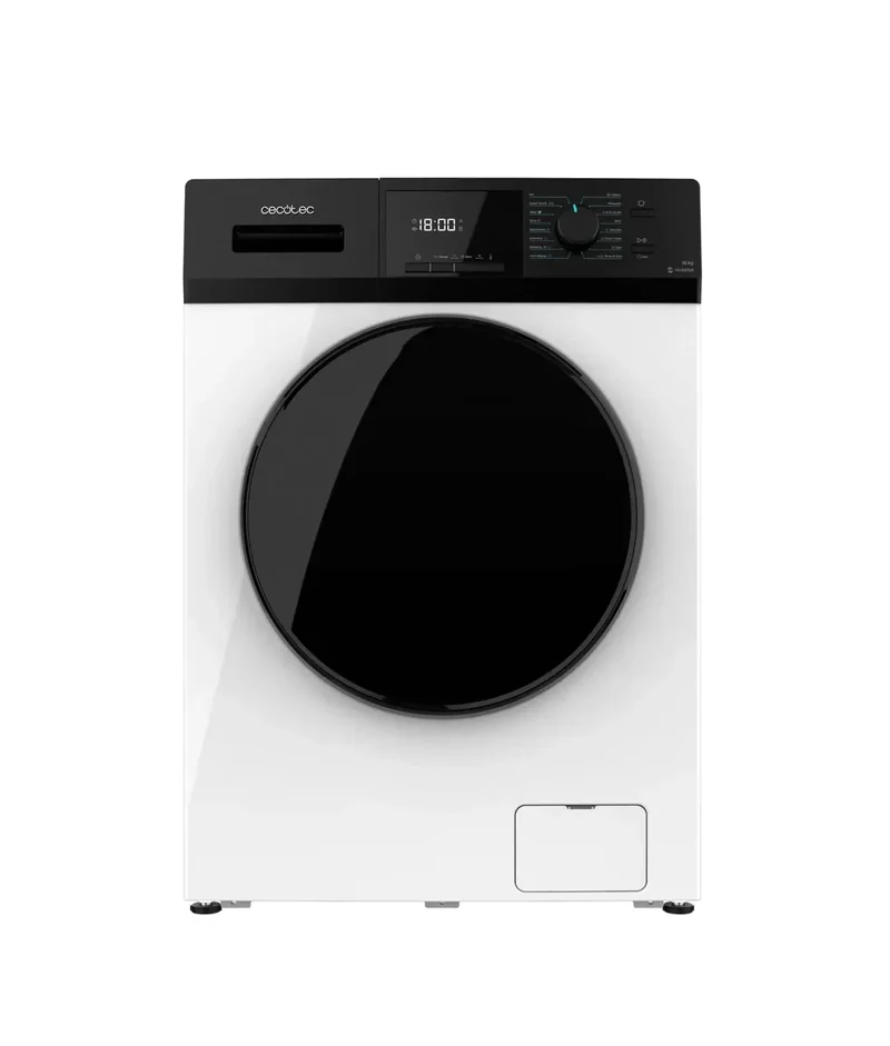 Lavadora Inverter 12kg, 1400rpm, Clase A, 16 Programas, Vapor y Cuidado Antialérgico de Cecotec