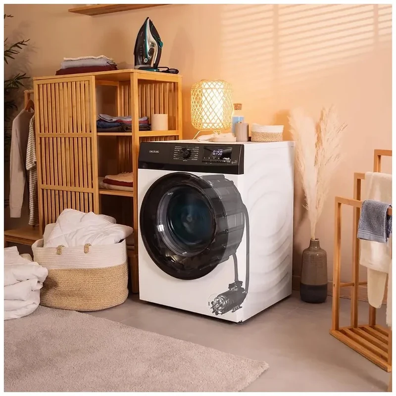 Lavadora Inverter 12Kg Clase A con SteamMax y Jet Wash para Lavados Eficientes de Cecotec