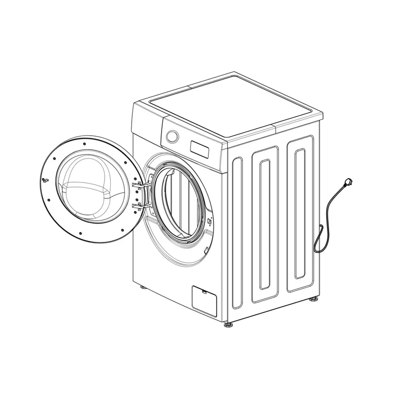 Lavadora Bolero DressCode 6150: Eficiencia, Vapor y Seguridad en 6 kg de Cecotec
