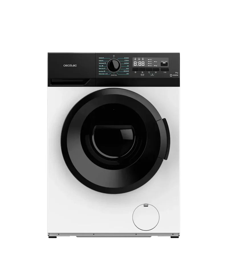 Lavadora 8kg Inverter Maxx A: Eficiencia, Silencio y Vapor para Ropa Impecable de Cecotec