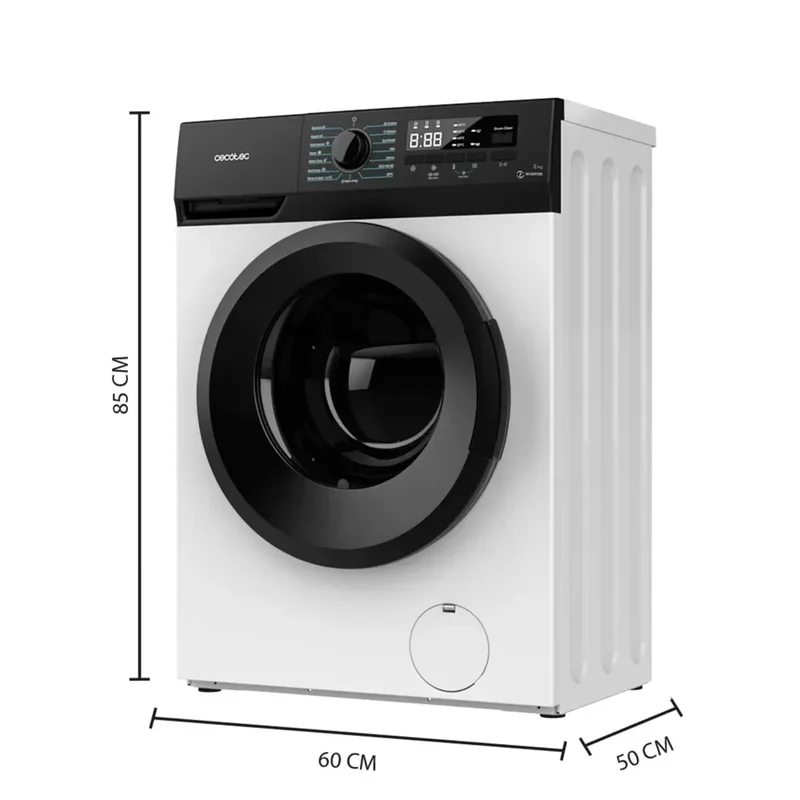 Lavadora 8kg Inverter Maxx A: Eficiencia, Silencio y Vapor para Ropa Impecable de Cecotec