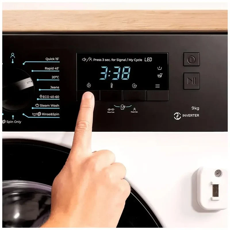 Lavadora Bolero DressCode 940 BI Inverter A de 9 kg con motor Inverter Plus función SteamMax y 1350 RPM Cecotec