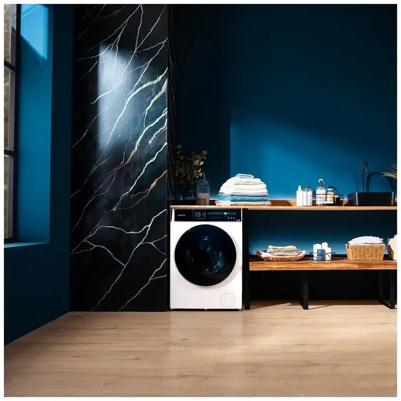 Lavadora Inteligente 9kg con Autodosis, Vapor y Motor Inverter para Ahorro Energético de Cecotec