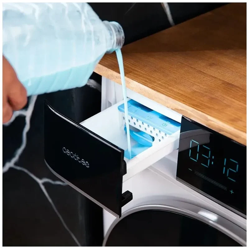 Lavadora Inteligente 9kg con Autodosis, Vapor y Motor Inverter para Ahorro Energético de Cecotec