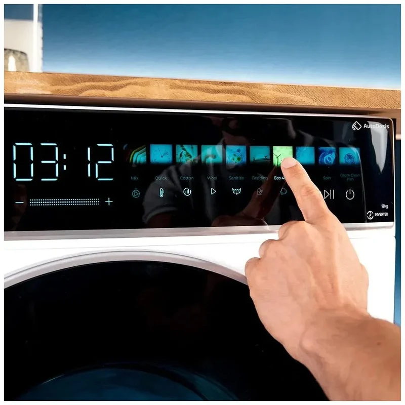 Lavadora Inteligente 9kg con Autodosis, Vapor y Motor Inverter para Ahorro Energético de Cecotec