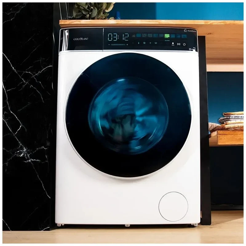 Lavadora Inteligente 9kg con Autodosis, Vapor y Motor Inverter para Ahorro Energético de Cecotec