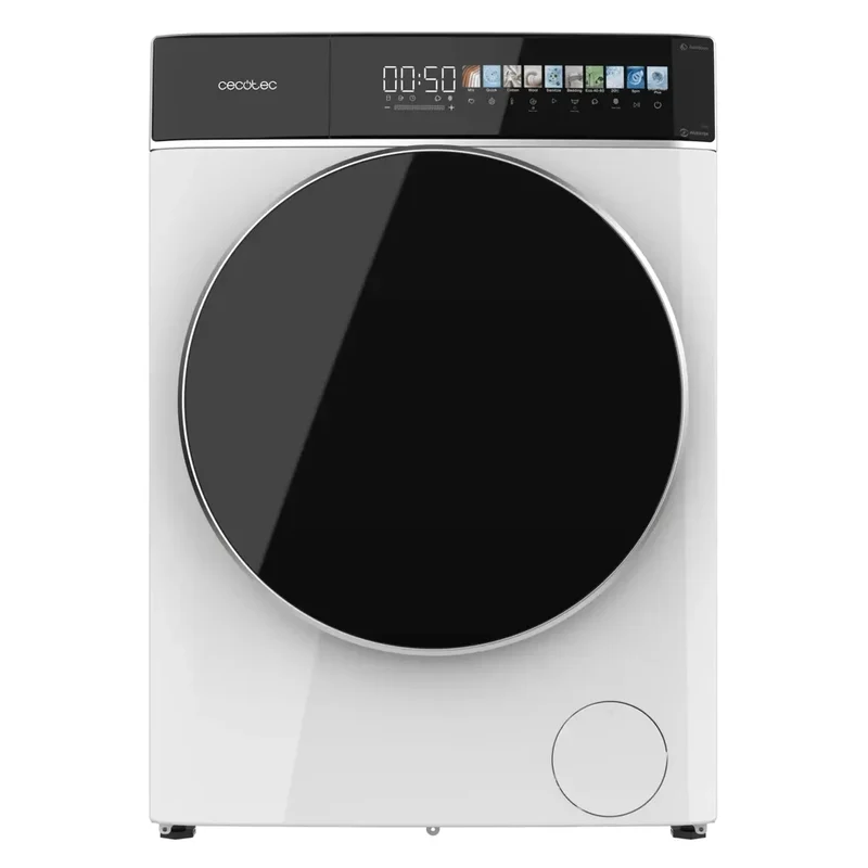 Lavadora Inteligente 9kg con Autodosis, Vapor y Motor Inverter para Ahorro Energético de Cecotec