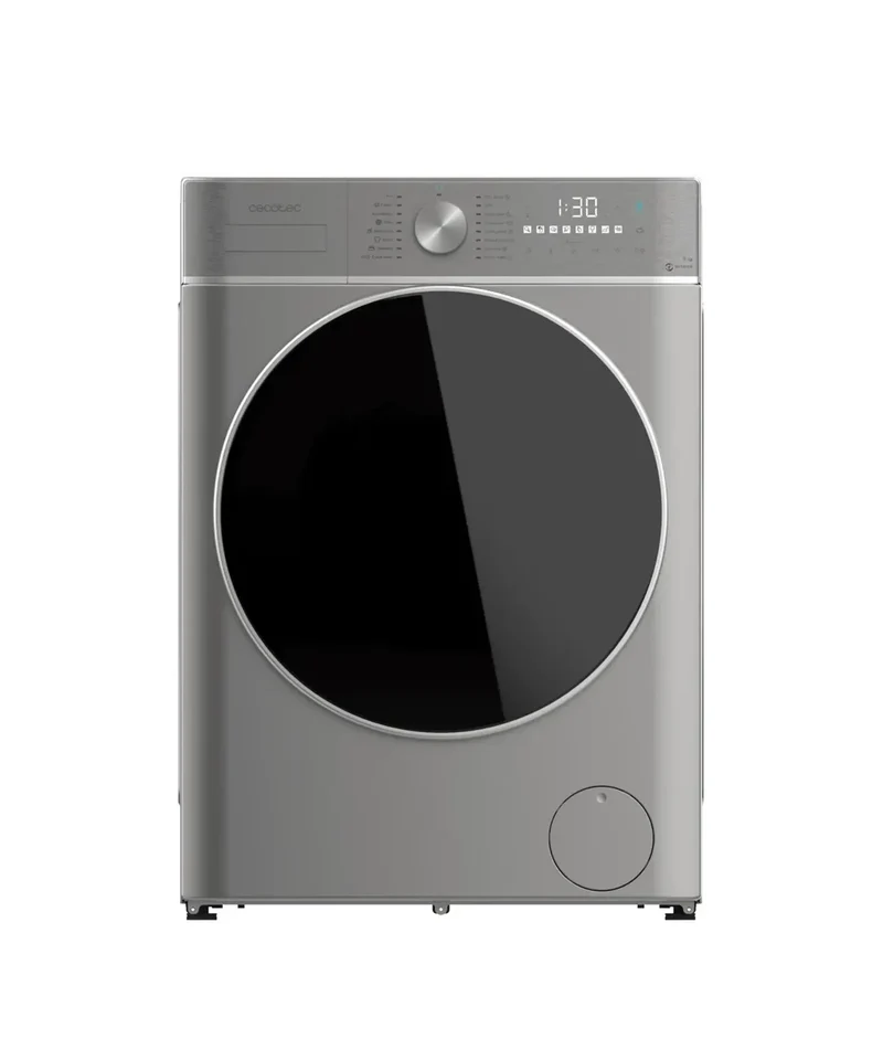 Lavadora Inverter Steel 9kg, 1400rpm, Eficiencia A, 16 Programas y Vapor Inteligente de Cecotec