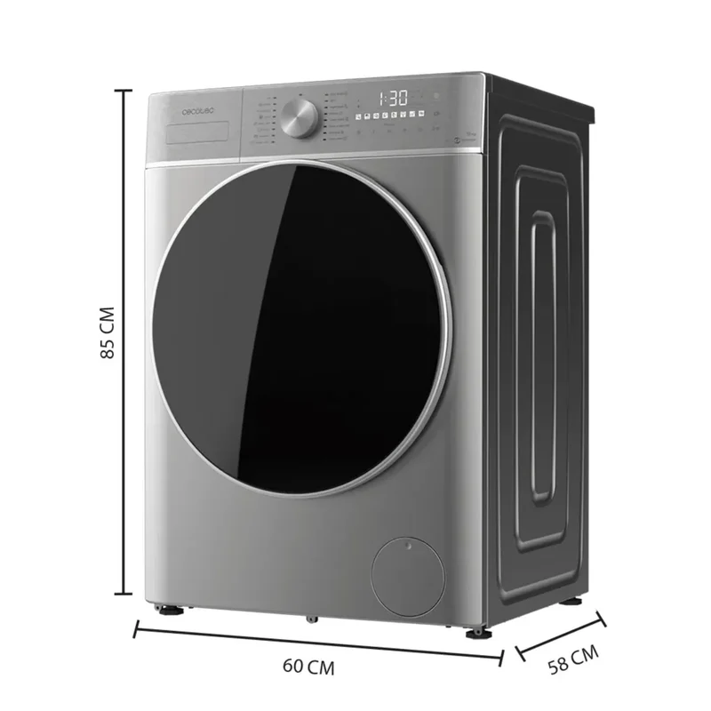 Lavadora Secadora Inverter 10kg/6kg, 16 Programas, Ahorro Energético y Silenciosa de Cecotec
