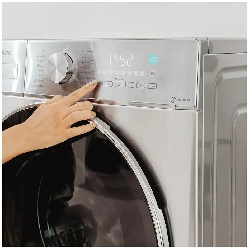 Lavadora Secadora Inverter 10kg/6kg, 16 Programas, Ahorro Energético y Silenciosa de Cecotec