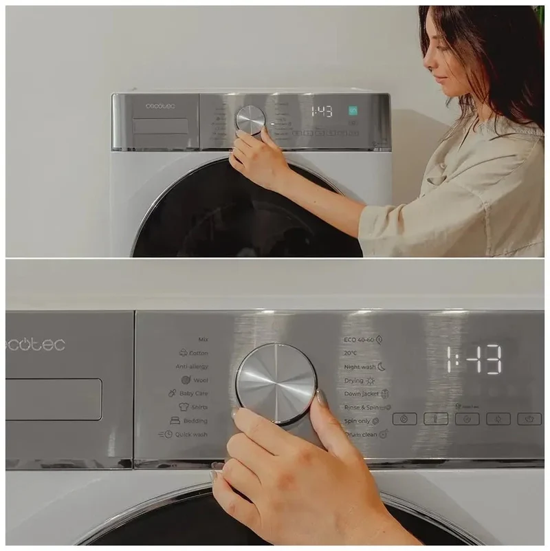 Lavadora Secadora Inverter B 10kg/6kg: Eficiencia, Silencio y Tecnología Avanzada de Cecotec