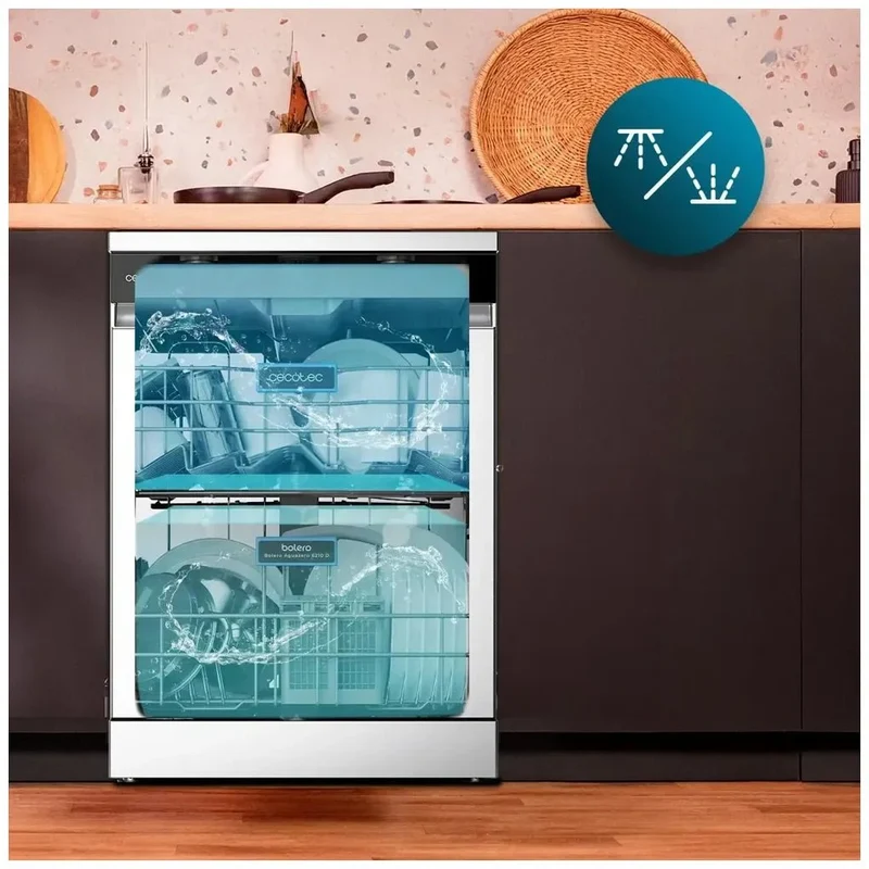 Lavavajillas Bolero Aguazero 6210 D: Eficiencia y Capacidad para 15 Cubiertos de Cecotec