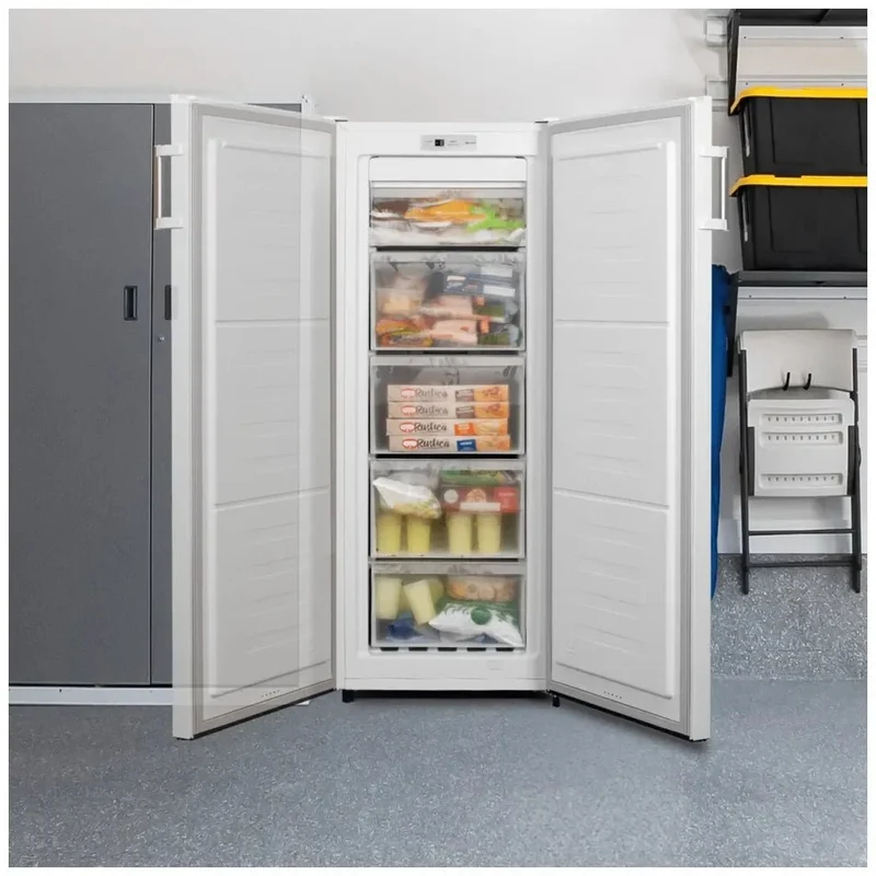Congelador Vertical 155L No Frost con Puerta Reversible y Alarma de Apertura de Cecotec