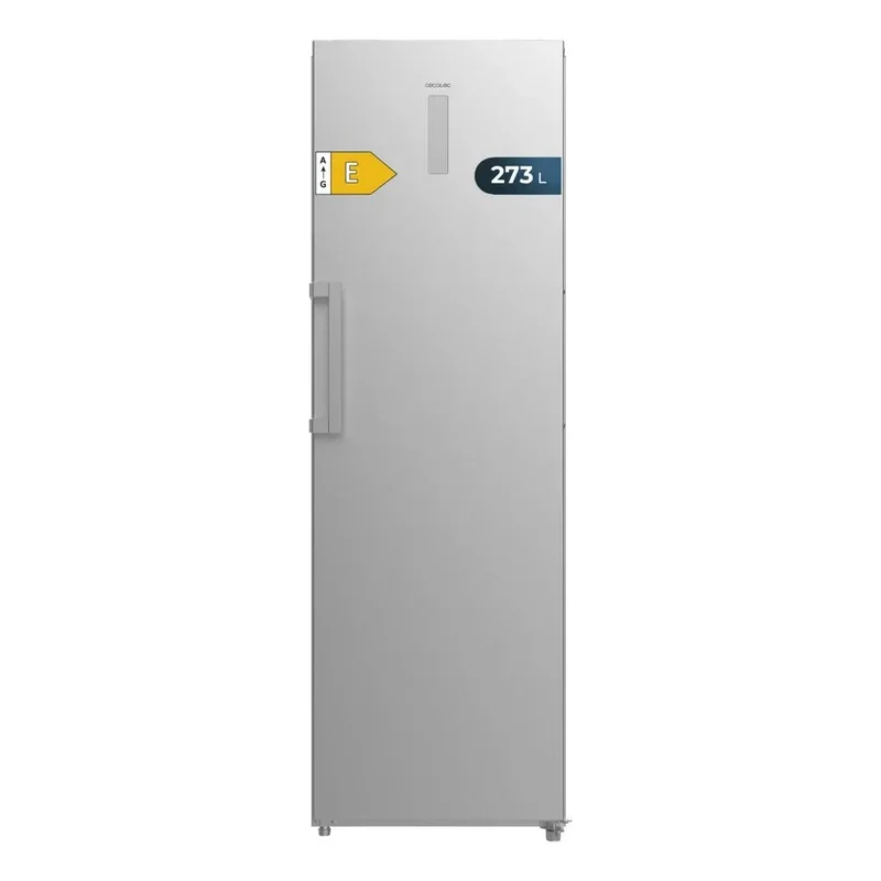 Congelador Inoxidable XL con No Frost y Motor Inverter Plus, Puerta Reversible de Cecotec