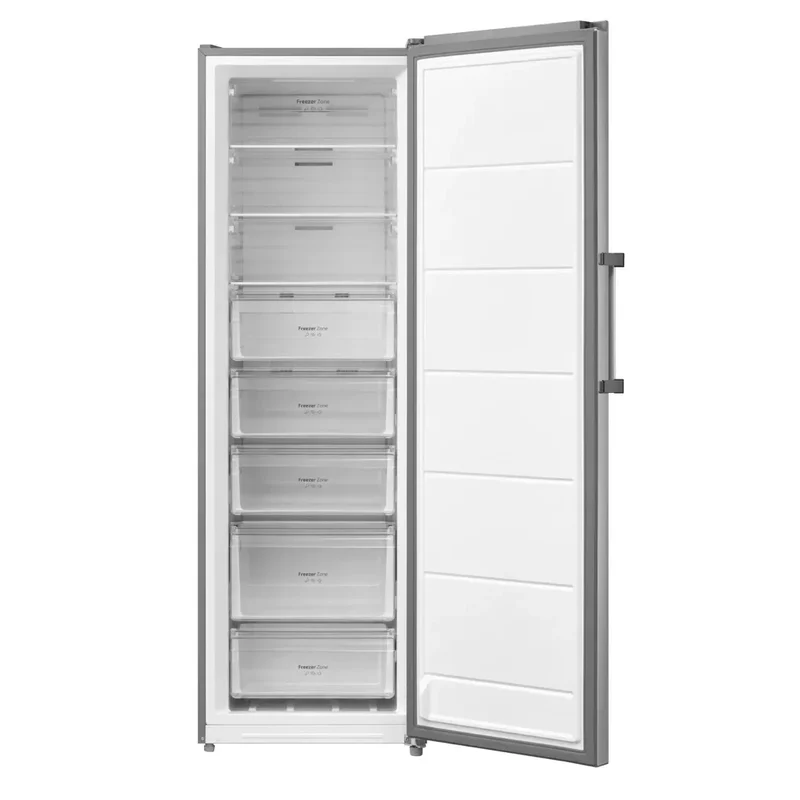 Congelador Inoxidable XL con No Frost y Motor Inverter Plus, Puerta Reversible de Cecotec