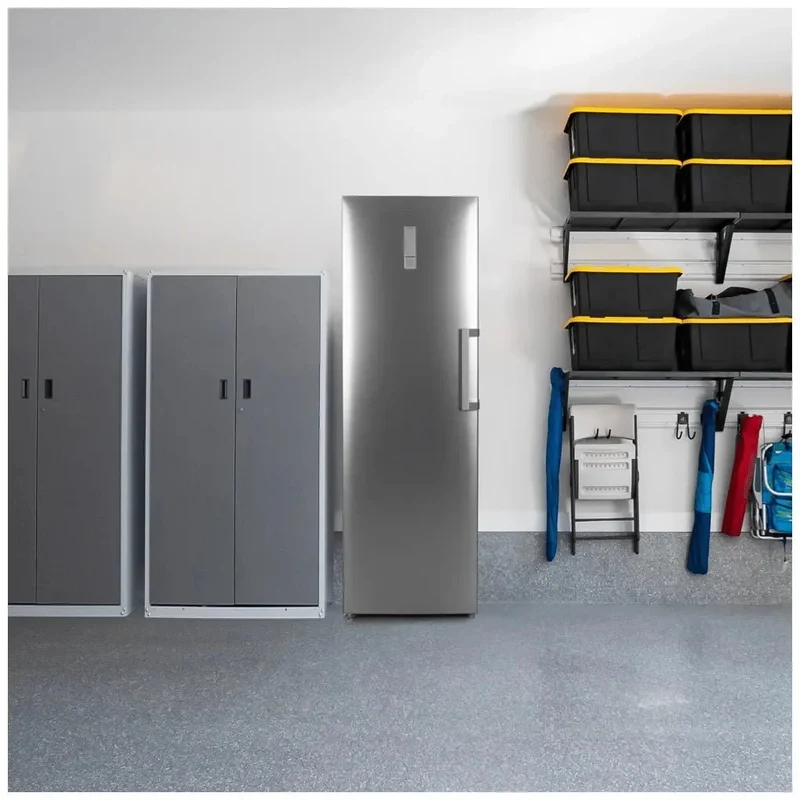 Congelador Inoxidable XL con No Frost y Motor Inverter Plus, Puerta Reversible de Cecotec