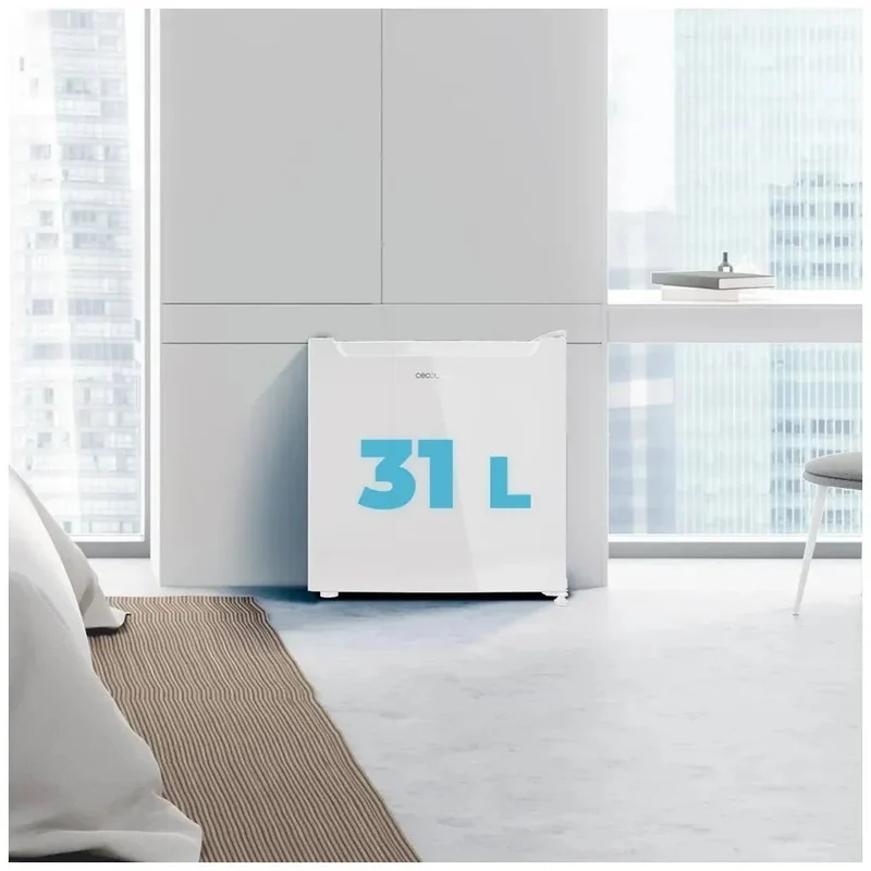 Mini Frigorífico Convertible Bolero 31L Dual White E con Ahorro Energético de Cecotec